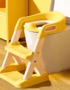 Ecotoys Reductor toaleta cu scara pentru copii Galben
