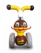 Ecotoys Ride-On copii fara pedale Albinuta LC-V1308 galben varsta 10-36 luni greutate maxima admisa 20 kg sezut moale din spuma