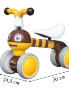 Ecotoys Ride-On copii fara pedale Albinuta LC-V1308 galben varsta 10-36 luni greutate maxima admisa 20 kg sezut moale din spuma