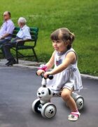 Ecotoys Ride-On copii fara pedale Catel LC-V1308 alb varsta 10-36 luni greutate maxima admisa 20 kg sezut moale din spuma