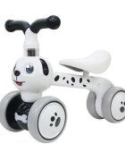 Ecotoys Ride-On copii fara pedale Catel LC-V1308 alb varsta 10-36 luni greutate maxima admisa 20 kg sezut moale din spuma