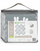 Ecotoys Salteluta de joaca cu animale si cu pereti 36 elemente ECOEVA001 gri