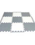 Ecotoys Salteluta de joaca pentru copii 9 elemente gri ECOEVA010