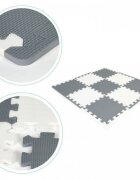 Ecotoys Salteluta de joaca pentru copii 9 elemente gri ECOEVA010