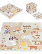 Ecotoys Salteluta de joaca pentru copii 90.5 x 90.5 x 1 cm Ferma