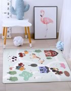 Ecotoys Salteluta de joaca pentru copii 90.5 x 90.5 x 1 cm Ferma