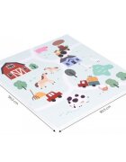 Ecotoys Salteluta de joaca pentru copii 90.5 x 90.5 x 1 cm Ferma