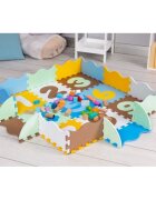Ecotoys Salteluta de joaca tip puzzle cu pereti 25 elemente 3255 multicolor