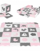 Ecotoys Salteluta de joaca tip puzzle cu pereti 36 elemente ECOEVA013
