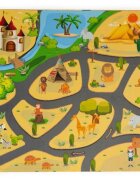 Ecotoys Salteluta educationala pentru joaca 9 elemente Safari ECOEVA009