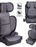 Ecotoys Scaun auto cu Isofix Gri grupa 100-150 cm i-Size omologare R12903