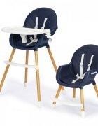Ecotoys Scaun de masa 2 in 1 bleumarin