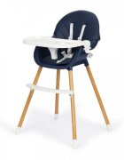 Ecotoys Scaun de masa 2 in 1 bleumarin