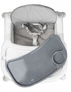 Ecotoys Scaun de masa 2 in 1 cu tapiterie Alb