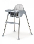 Ecotoys Scaun de masa 2 in 1 cu tapiterie Gri