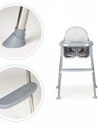 Ecotoys Scaun de masa 2 in 1 cu tapiterie Gri