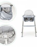 Ecotoys Scaun de masa 2 in 1 cu tapiterie Gri