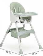 Ecotoys Scaun de masa 2 in 1 Green