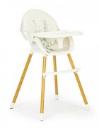 Ecotoys Scaun de masa 2 in 1 HA-004 bej