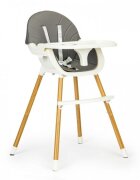 Ecotoys Scaun de masa 2 in 1 HA-004 gri