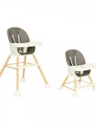 Ecotoys Scaun de masa 2 in 1 HA-018 gri