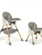Ecotoys Scaun de masa 2 in 1 HC-823S Gri