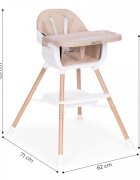 Ecotoys Scaun de masa 2 in 1 HC508 Bej