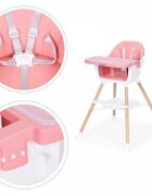 Ecotoys Scaun de masa 2 in 1 HC508 Roz
