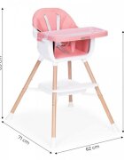Ecotoys Scaun de masa 2 in 1 HC508 Roz