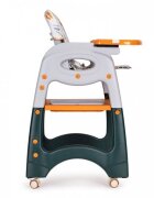 Ecotoys Scaun de masa 2 in 1 pentru copii Portocaliu