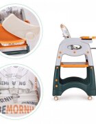 Ecotoys Scaun de masa 2 in 1 pentru copii Portocaliu