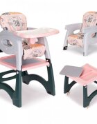 Ecotoys Scaun de masa 2 in 1 pentru copii Roz