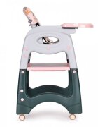Ecotoys Scaun de masa 2 in 1 pentru copii Roz