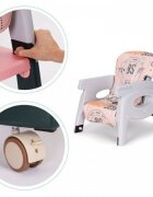 Ecotoys Scaun de masa 2 in 1 pentru copii Roz