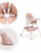 Ecotoys Scaun de masa 2 in 1 Roz