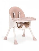 Ecotoys Scaun de masa 2 in 1 Roz