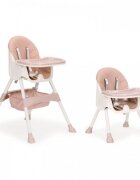 Ecotoys Scaun de masa 2 in 1 Roz