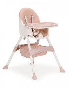 Ecotoys Scaun de masa 2 in 1 Roz