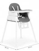 Ecotoys Scaun de masa 3 in 1 HA-009 gri