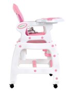 Ecotoys Scaun de masa 3 in 1 HC-223 Roz