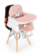Ecotoys Scaun de masa 3 in 1 pentru copii HA-009 roz