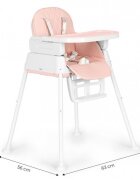 Ecotoys Scaun de masa 3 in 1 pentru copii HA-009 roz