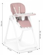 Ecotoys Scaun de masa HA-013 roz