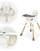 Ecotoys Scaun de masa pentru copii HA-042 alb