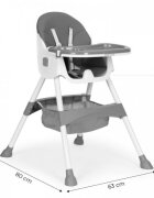 Ecotoys Scaun de masa pentru copii HC521 Gri