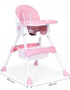 Ecotoys Scaun de masa pentru copii HC521 Roz
