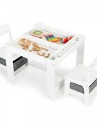 Ecotoys Set de masa cu doua scaune pentru copii