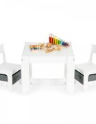 Ecotoys Set de masa cu doua scaune pentru copii