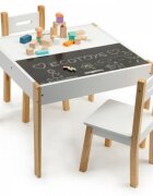 Ecotoys Set de masa cu doua scaune pentru copii OTI43