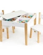 Ecotoys Set de masa cu doua scaune pentru copii OTI43